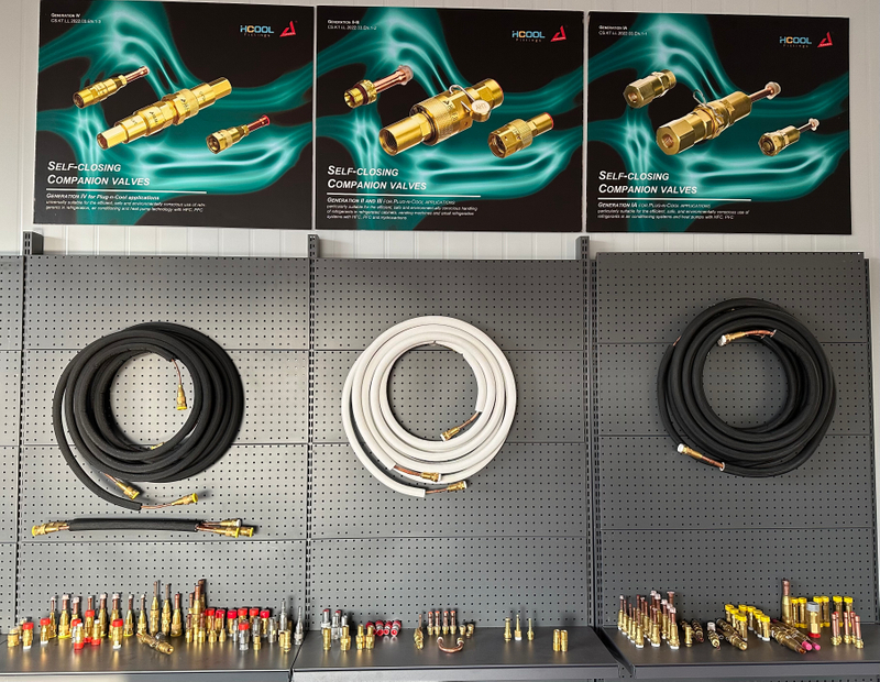 Vanne à connexion rapide pour système de pompe à chaleur-connecteur mâle/série de connecteurs femelles